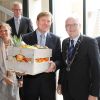 Le prince Willem-Alexander en visite à Barendrecht sous l'égide du Fonds Orange, le 29 mars 2012