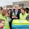 Le prince Willem-Alexander en visite à Barendrecht sous l'égide du Fonds Orange, le 29 mars 2012