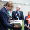 Le prince Willem-Alexander en visite à Barendrecht sous l'égide du Fonds Orange, le 29 mars 2012