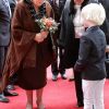 La reine Beatrix des Pays-Bas à l'abbaye de Middleburg le 30 mars 2012 pour l'inauguration d'un monument à la gloire de Guillaume d'Orange.