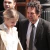 Mélanie Laurent et Mark Ruffalo sur le tournage de Now You See Me à New York, le 24 mars 2012.