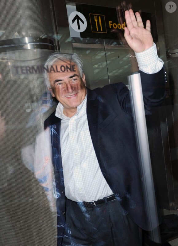 Dominique Strauss-Kahn quitte New York, le 3 septembre 2011.