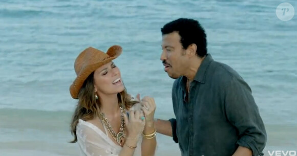 Shania Twain et Lionel Richie dans le clip Endless Love, mars 2012.
