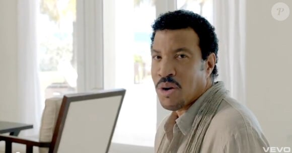 Lionel Richie dans le clip Endless Love, mars 2012.