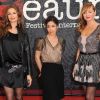 Nadia Farès, Naidra Ayadi et Julie Ferrier lors de l'ouverture du 4ème festival du film policier de Beaune, le 28 mars 2012.
