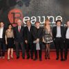Nadia Farès, Jonathan Zaccai, Naidra Ayadi, Jean-Loup Dabadie, Tony Gatlif, Karim Dridi, Julie Ferrier, Nicolas Saada, Pascal Bonitzer et Jean Olle Laprune lors de l'ouverture du 4ème festival du film policier de Beaune, le 28 mars 2012.