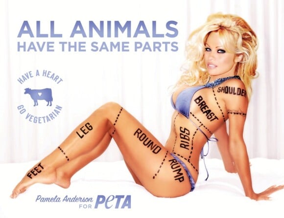 Campage PeTA avec Pamela Anderson, été 2010.