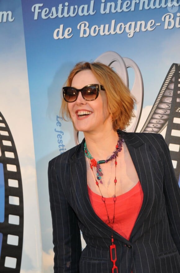Agnès Soral lors du palmarès du festival international du film de Boulogne-Billancourt, le 26 mars 2012.