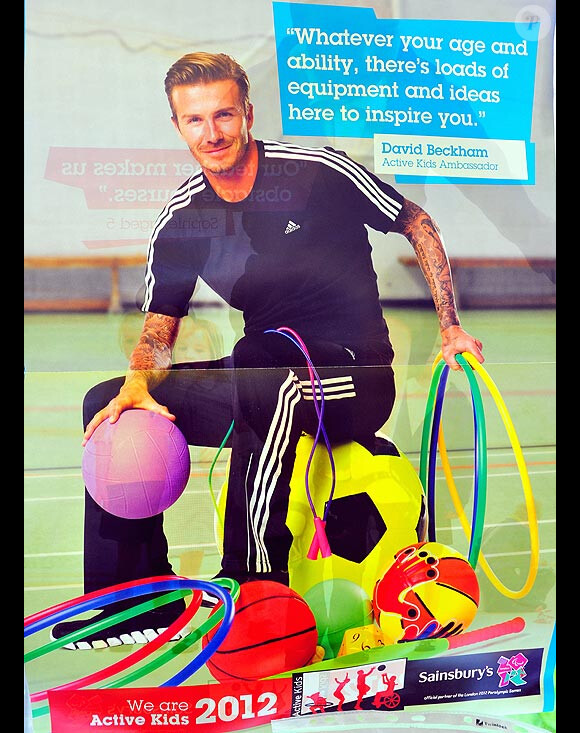 L'affiche du scandale avec David Beckham et son tatouage