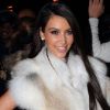 Kim Kardashian lors du défilé Kanye West à Paris. Le 6 mars 2012.