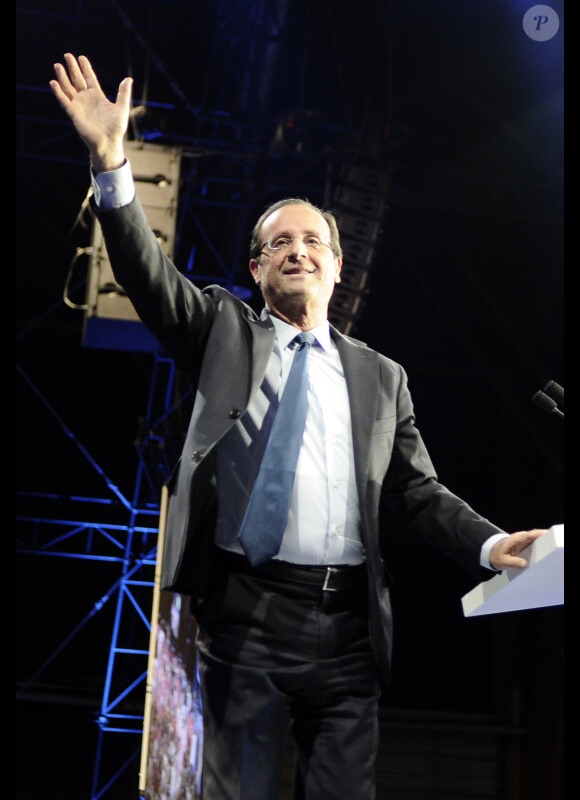 François Hollande en avril 2012 à Rennes