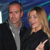 Bruno Robles et Justine Fraioli lors de la soirée des 20 ans de Radio FG au Grand Palais le 5 avril 2012 à Paris