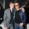 Jean-Claude Van Damme et son fils Nicholas lors des 20 ans de FG Radio le 5 avril 2012 au Grand Palais