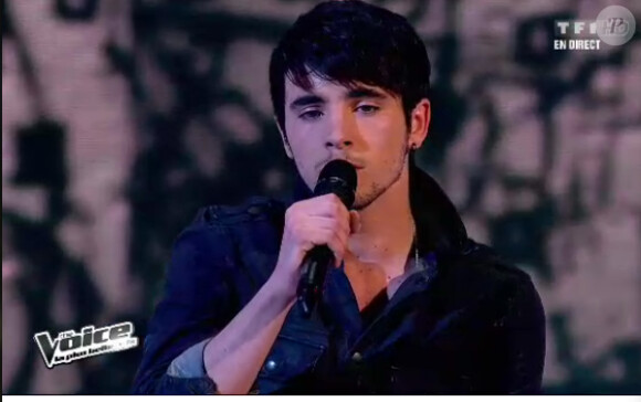 Louis dans The Voice, le 7 avril 2012 sur TF1