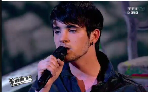 Louis dans The Voice, le 7 avril 2012 sur TF1