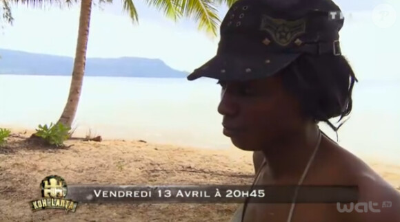 Coumba dans la bande-annonce de Koh Lanta : la revanche des héros sur TF1 le vendredi 13 avril 2012