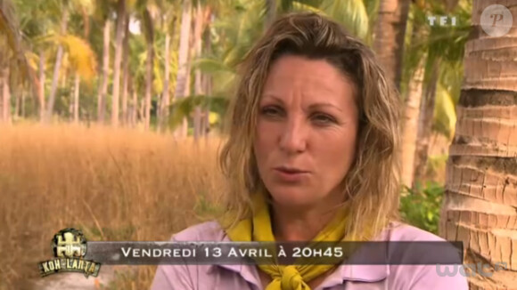 Patricia dans la bande-annonce de Koh Lanta : la revanche des héros sur TF1 le vendredi 13 avril 2012