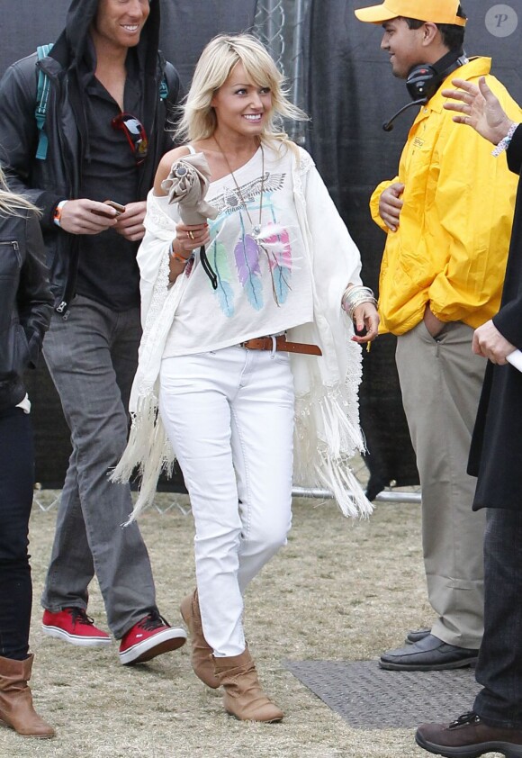 Hayley Roberts lors du premier jour du Festival de Coachella. Indio, le 13 avril 2012.