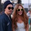 Lindsay Lohan au festival de Coachella à Indio le 15 avril 2012