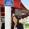 Daniela Lumbroso, marraine de la Foire du Trône, inaugure la place Daniela Lumbroso, le 13 avril 2012 à Paris