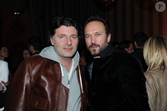 Philippe Lellouche et Vincent Perez à la soirée Before Cannes organisée par Albane Cléret, à L'Arc à Paris, le 12 avril 2012.