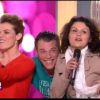 Norbert entouré de Justine Fraioli et Amandine dans Touche pas à mon poste, jeudi 19 avril 2012 sur France 4