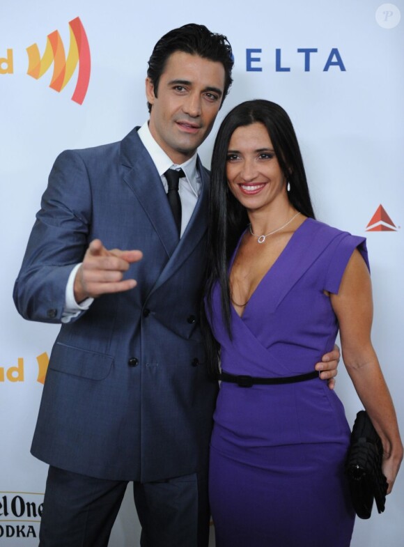 Gilles Marini et sa sublime femme lors des GLAAD Media Awards à Los Angeles le 21 avril 2012