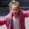 Violet Affleck se rend à son cours de danse, à Los Angeles, le 21 avril 2012