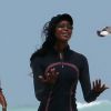Naomi Campbell épanouie en pleine séance de sport à Miami le 14 avril 2012