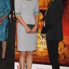 Le prince William et Kate Middleton lors de la première du documentaire African Cats réalisé par Guy Ritchie et narrée par Patrick Stewart au profit du Tusk Trust dont le prince de Galles est le parrain. A Londres, le 25 avril 2012.