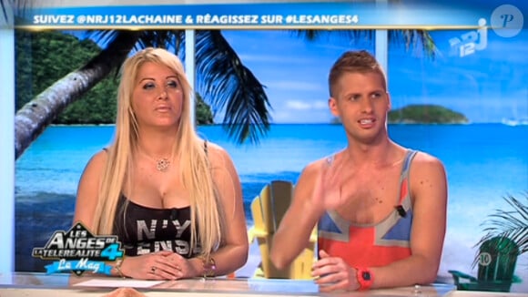 Loana et Benoît dans Les Anges de la télé-réalité 4 - Le Mag, mercredi 25 avril 2012, sur NRJ 12