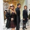 Mariah Carey et Nick Cannon en plein shopping, à Paris, le 27 avril 2012.