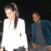 Les amoureux Kanye West et Kim Kardashian à New York, le 27 avril 2012.