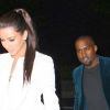 Kanye West et Kim Kardashian à New York, le 27 avril 2012.
