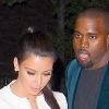 Kanye West et Kim Kardashian à New York, le 27 avril 2012.