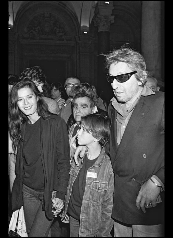 Bambou, Charlotte Gainsbourg et Serge Gainsbourg en 1982