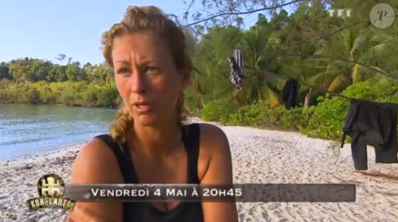 Maud dans la bande-annonce de Koh Lanta : La Revanche des héros, diffusé le vendredi 4 mai 2012 sur TF1
