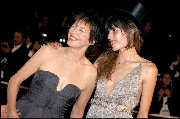 Jane Birkin et Lou Doillon au festival de Cannes, le 21 mai 2007.