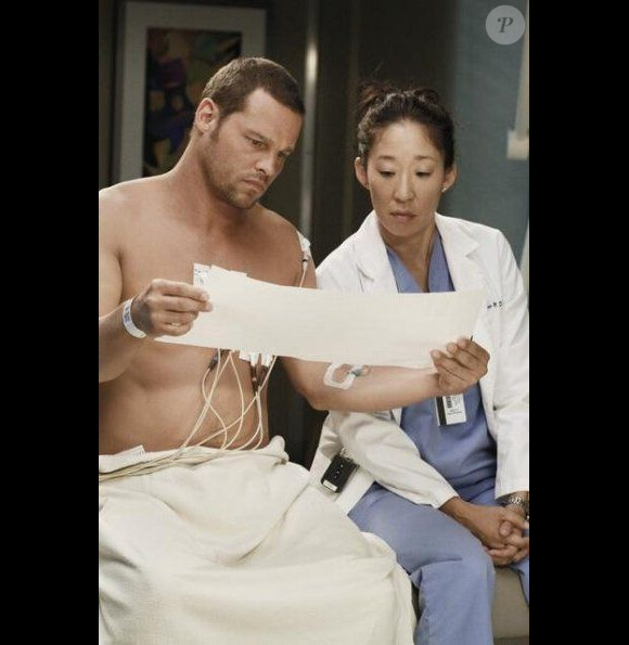 Justin Chambers et Sandra Oh dans la saison 8 de Grey's Anatomy, 2011/2012.