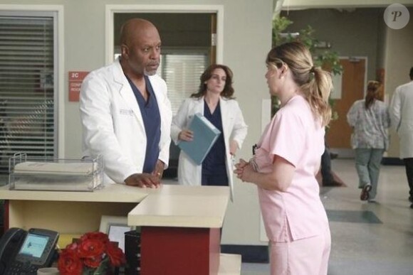 James Pickens Jr. et Ellen Pompeo dans la saison 8 de Grey's Anatomy, 2011/2012.