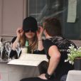  Avril Lavigne et son nouveau compagnon déjeunent à la Maison de la Truffe  avant de faire un peu de shopping à Paris le 10 mai 2012 