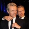 Lambert Wilson inaugure son double de cire au musée Grévin le 10 mai 2012