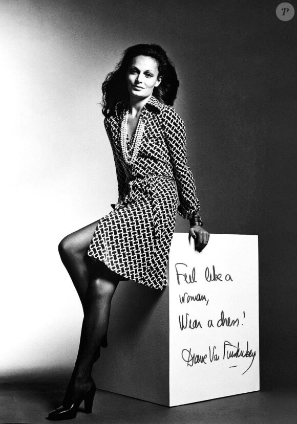 Diane von Furstunberg et sa célèbre création, la wrap dress.