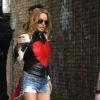 Kylie Minogue à Londres sur le tournage d'un clip mystère, le 20 avril 2012.