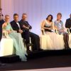 Nanni Moretti, président du jury, et les membres du jury lors de la cérémonie d'ouverture du 65e festival de Cannes le 16 mai 2012
