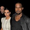 Kanye West et Kim Kardashian sortent à Londres du restaurant Zuma le 16 mai 2012