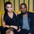 Kim Kardashian et Kanye West en avril 2012 à New York.