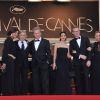 Paul Bettany, Jennifer Connelly, Robert De Niro, Grace Hightower et James Woods pour la présentation d'Il était une fois en Amérique de Sergio Leone à Cannes, le 18 mai 2012.