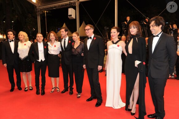 L'équipe de Laurence Anyways de Xavier Dolan au Festival de Cannes 2012, vendredi 18 mai.