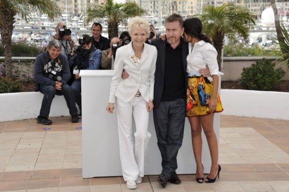 Tim Roth et Leïla Bekhti, président du jury et jurée de la sélection Un Certain Regard au Festival de Cannes, ont découvert le film Laurence Anyways du jeune Canadien Xavier Dolan samedi 19 mai 2012.